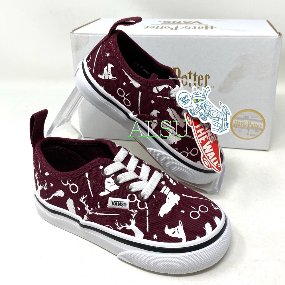 VANS Harry Potter Authentic Elastic Burgundy Toddl - Picture 8 of 8